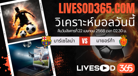 ทีเด็ดวิเคราะห์บอลประจำวันอังคาร ลา ลีกา สเปน บาร์เซโลน่า vs มายอร์ก้า
