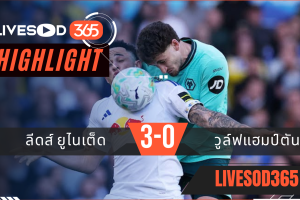 ไฮไลท์ฟุตบอลวันนี้ พรีเมียร์ลีก อังกฤษ ลีดส์ ยูไนเต็ด -vs- วูล์ฟแฮมป์ตัน 18/04/2569